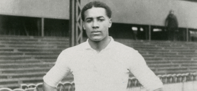 Walter Tull in Spurs football kit