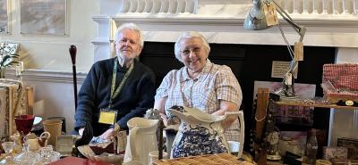 people in museum gallery