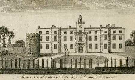 Drawing of Bruce Castle from the time of James Townsend