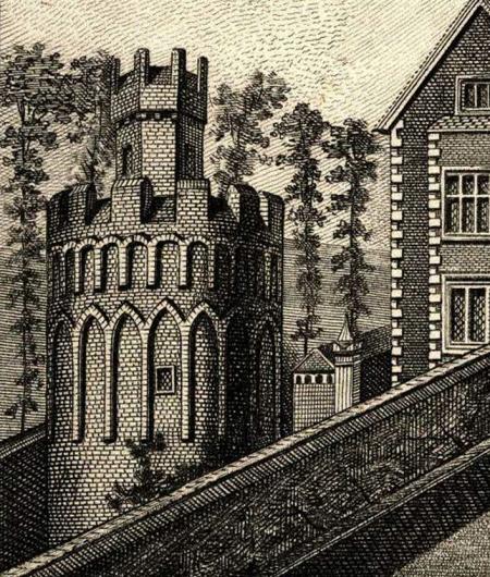 Springtime Tudor tower