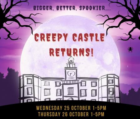Poster of Halloween event showing Bruce Castle 
