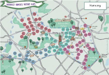 womens history map of Hornsey
