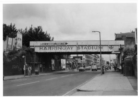 Picture of harringay stadium overground now called harringay green lanes 