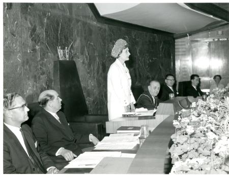 joyce butler at the inaugural meeting of Haringey Council