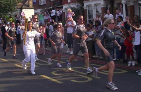 2012 olympic torch relay on bruce grove