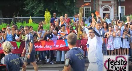 2012 olympic torch relay on bruce grove