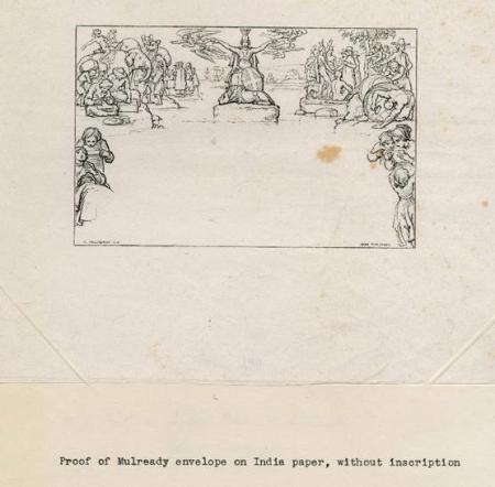 design for envelope illustrated and designed by the artist William Mulready RA