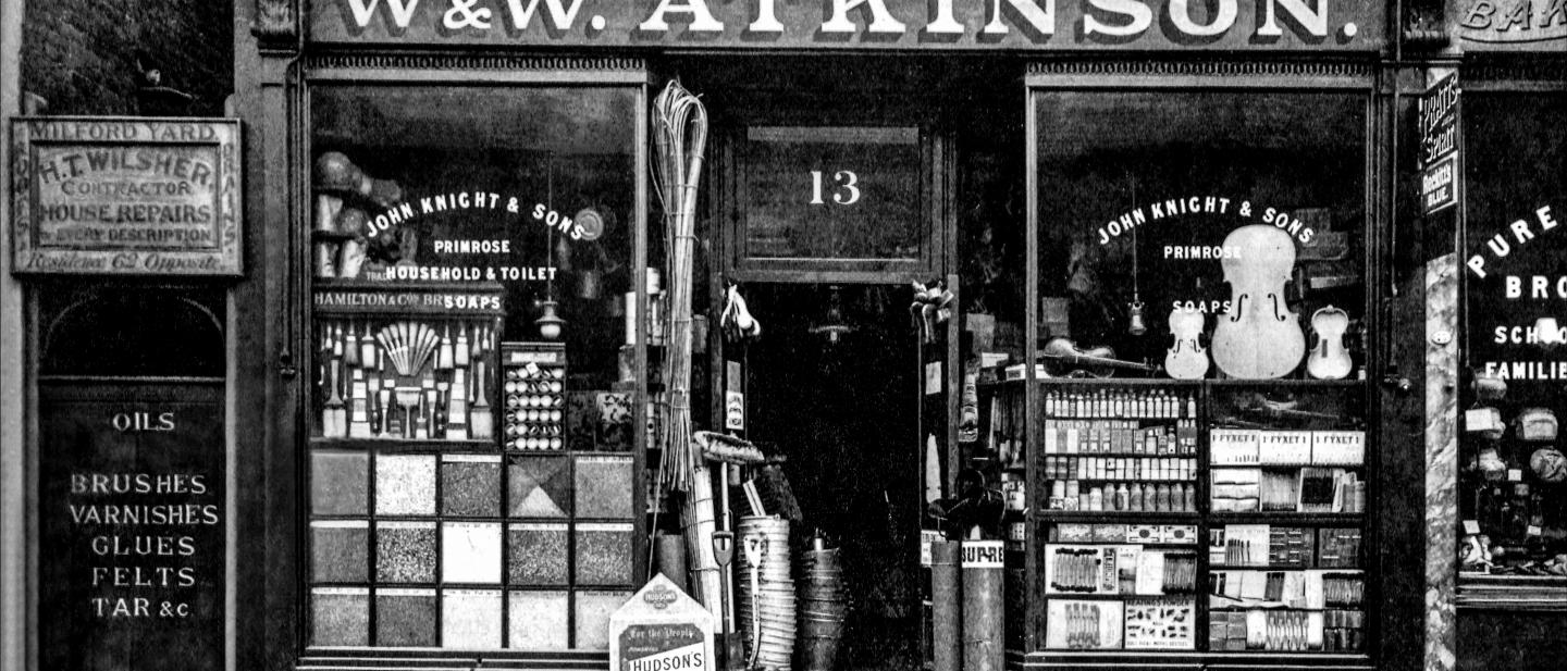 image of late victorian/early edwardian shopfront 