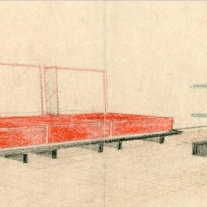 Sketch of furniture.