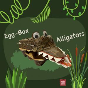 alligator craft made out of egg boxes