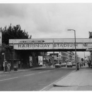 Picture of harringay stadium overground now called harringay green lanes 